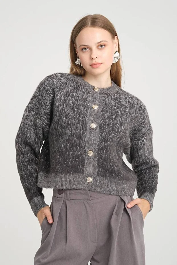 Asur Butik Kadın Triko Crop Hırka