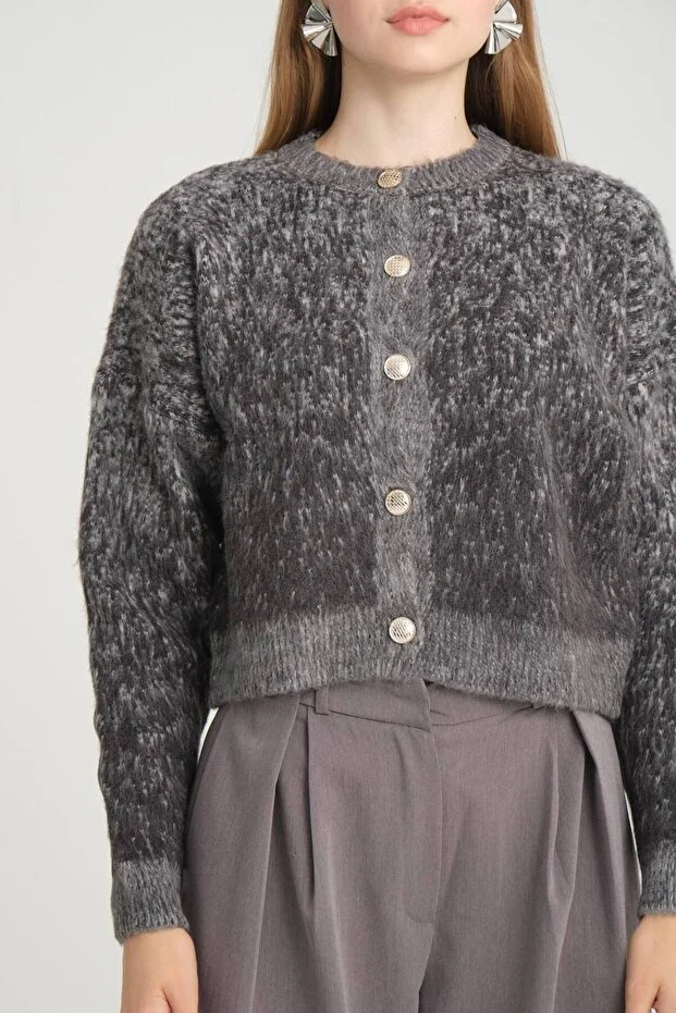 Asur Butik Kadın Triko Crop Hırka