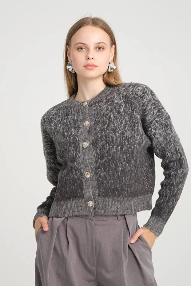 Asur Butik Kadın Triko Crop Hırka