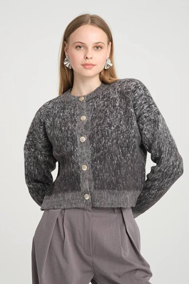 Asur Butik Kadın Triko Crop Hırka